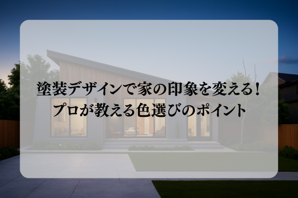 外壁塗装デザインで家の印象を変える!プロが教える色選びのポイント